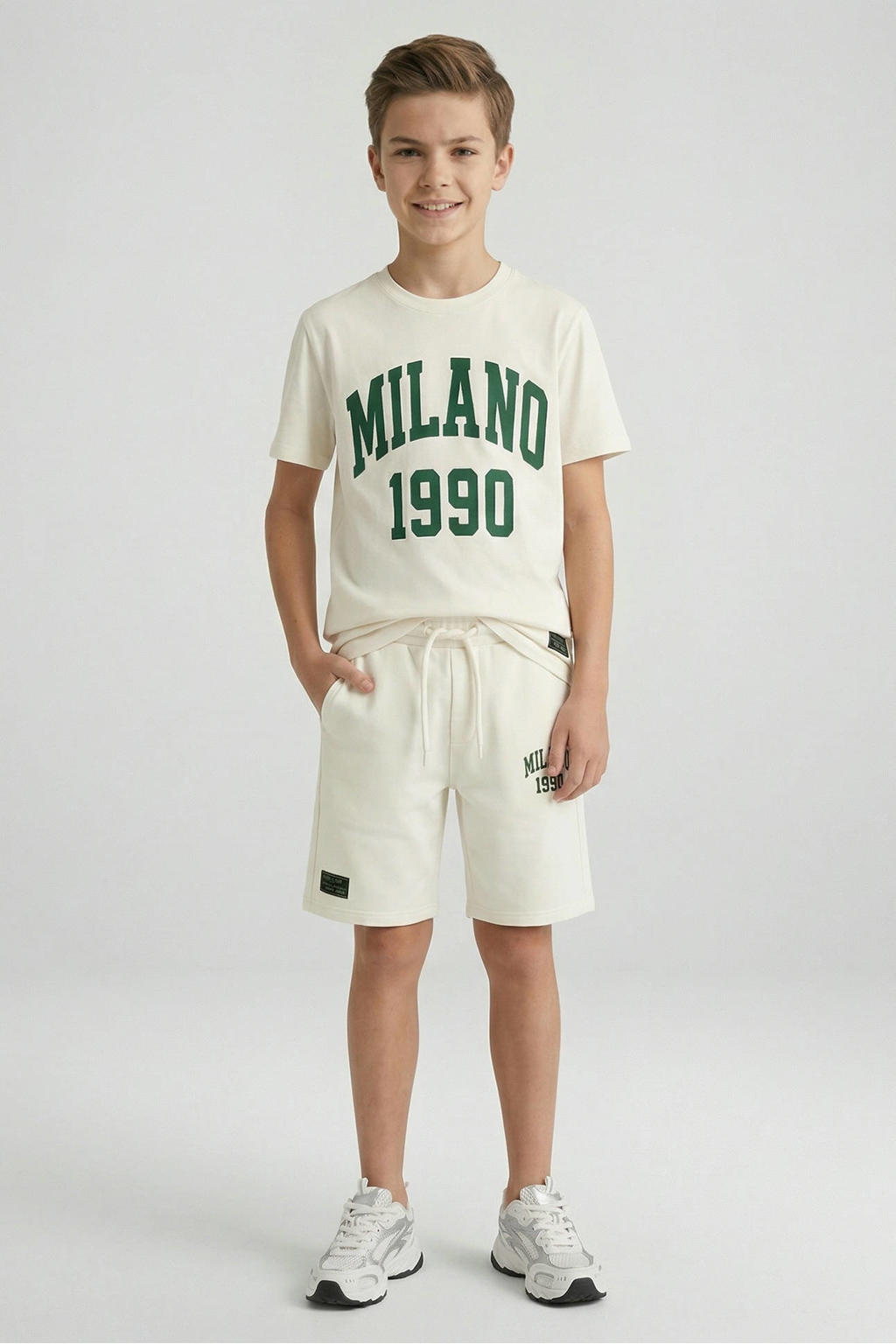 Cars T-shirt + korte broek wit