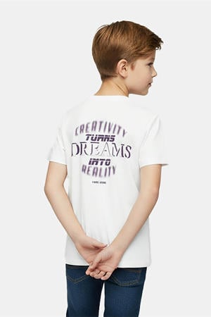 T-shirt met backprint wit