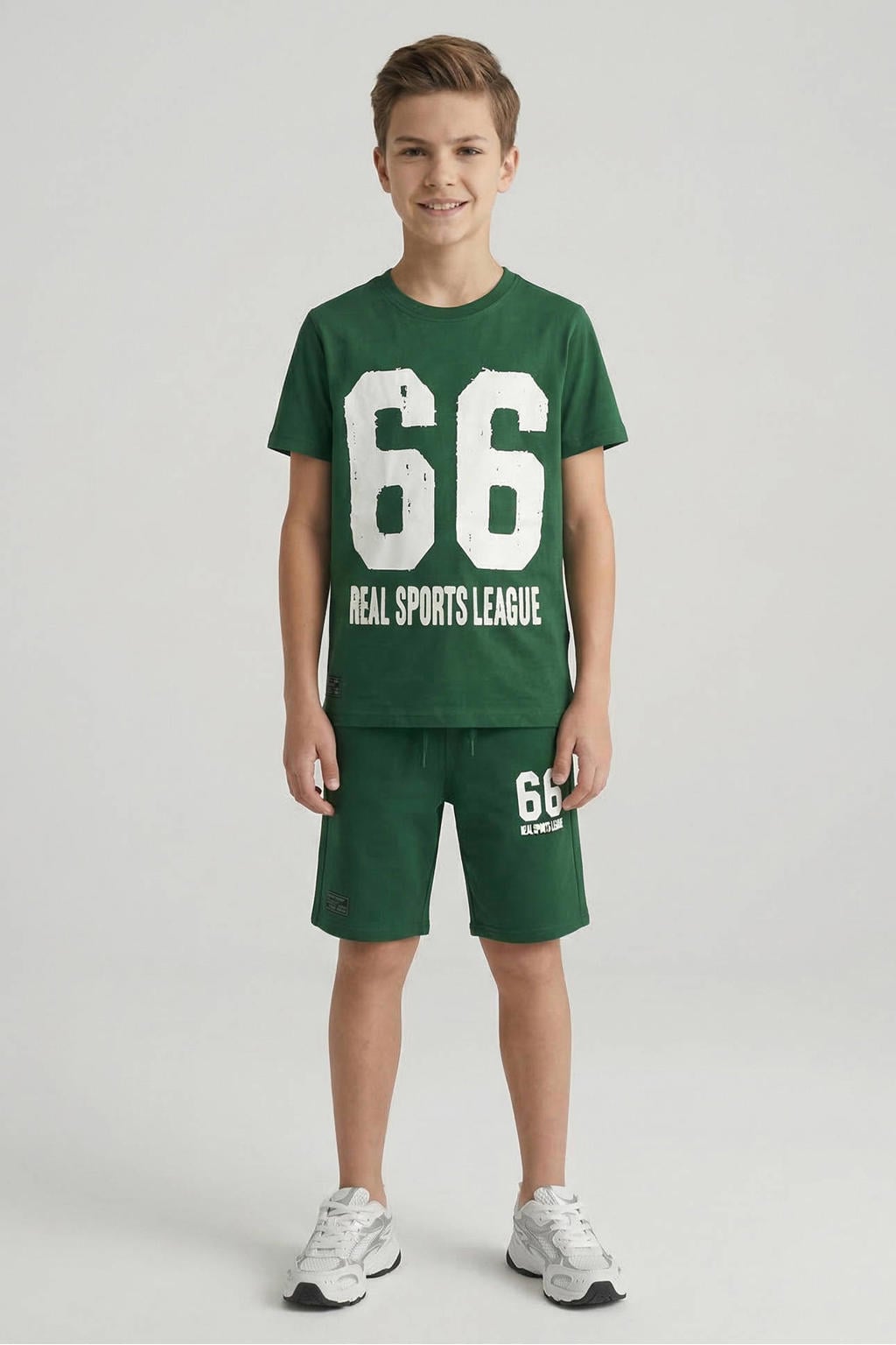 Cars T-shirt + korte broek groen