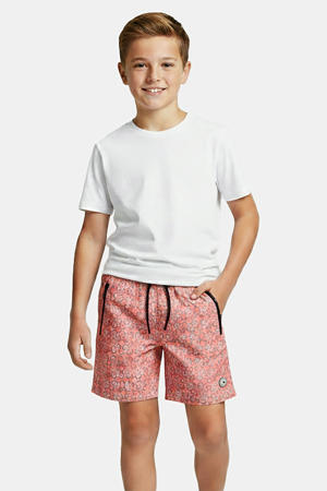 zwemshort met all over print roze