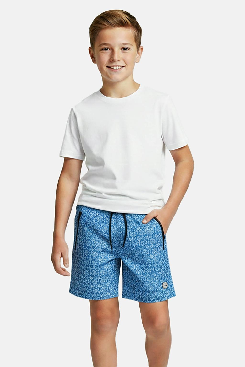 Cars zwemshort met all over print blauw