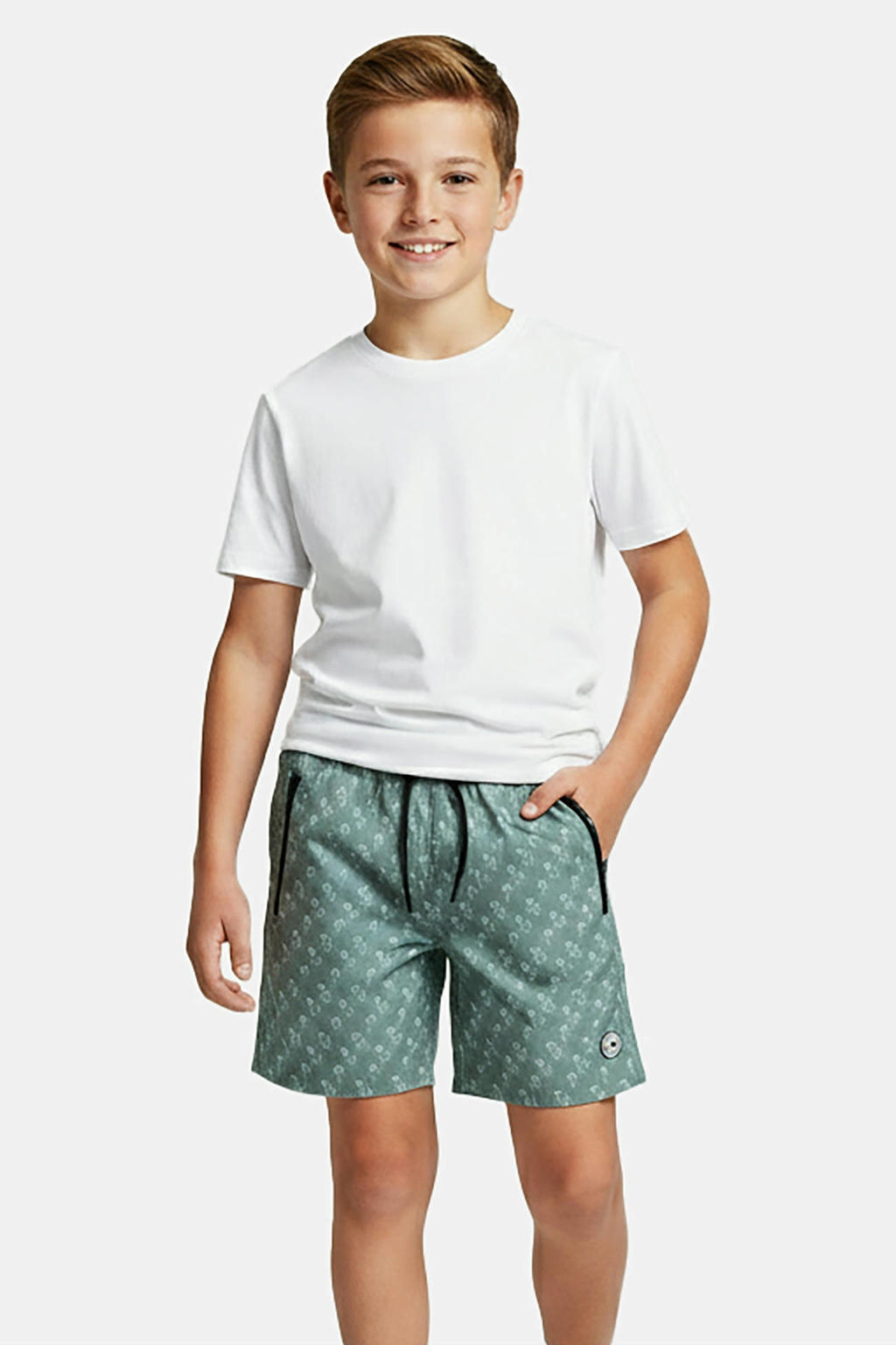 Cars zwemshort met all over print groen