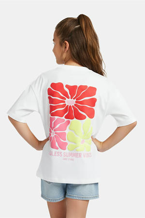 T-shirt met backprint wit
