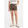 Cars skinny regular waist casual short met panterprint bruin