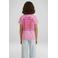 Cars T-shirt met backprint roze