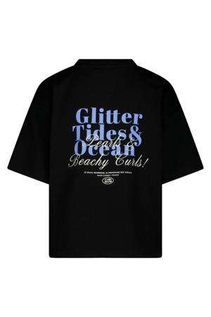T-shirt met backprint zwart