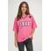 Cars T-shirt met backprint roze