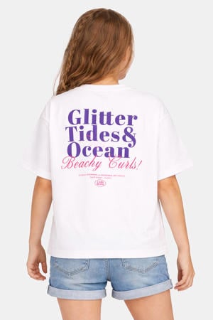 T-shirt met backprint wit