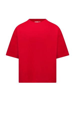 T-shirt met backprint rood