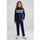 Cars regular waist casual broek marineblauw