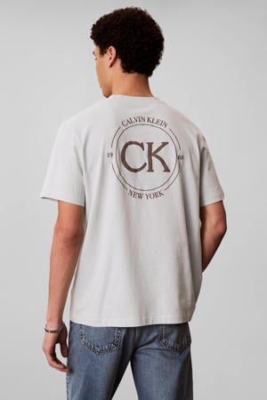 relaxed T-shirt met backprint ecru