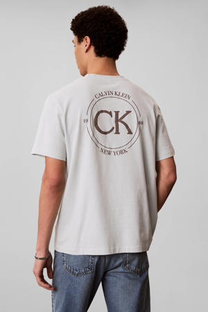 relaxed T-shirt met backprint ecru