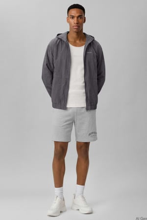 relaxed sweatshort grijs