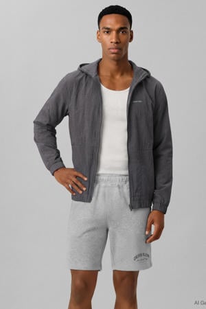 relaxed sweatshort grijs
