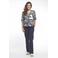 Zoso gebloemde blousetop donkerblauw