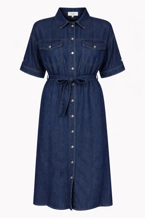 A-lijn jurk dark blue denim