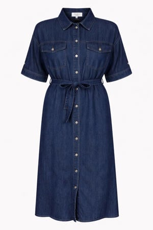 A-lijn jurk dark blue denim
