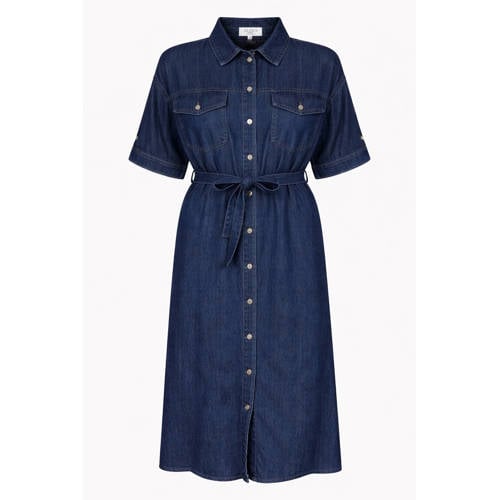 Zoso A-lijn jurk dark blue denim afbeelding