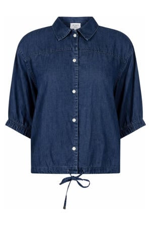 blouse dark blue denim