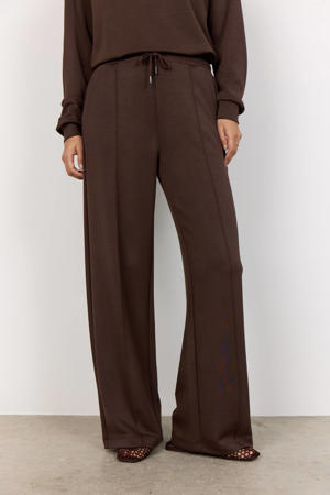 Wide leg high waist casual broek