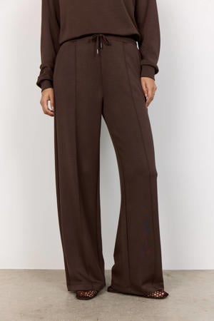 Wide leg high waist casual broek