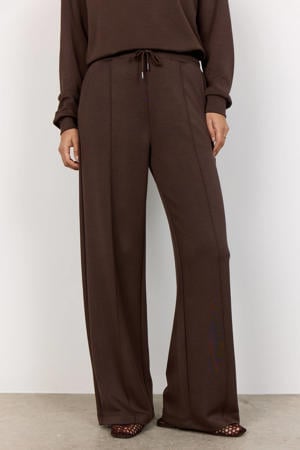 Wide leg high waist casual broek