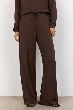 Wide leg high waist casual broek