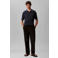 Calvin Klein regular polo met linnen donkerblauw gebreid