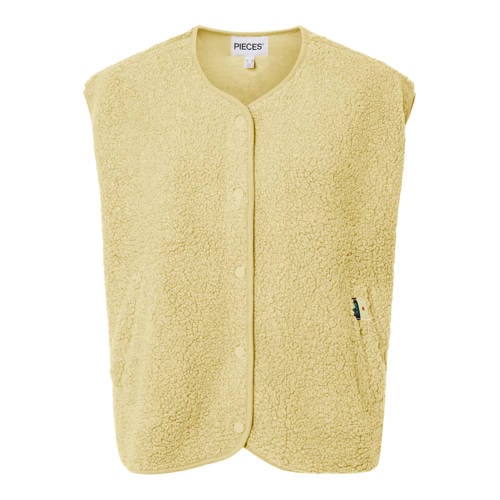 PIECES Curve gilet met panterprint afbeelding