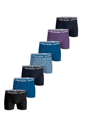 boxershort - blauw / zwart / paars (set van 7)