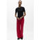 OBJECT straight regular waist casual broek met linnen rood