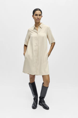 denim blousejurk ecru