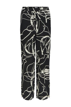 straight regular waist gestreepte casual broek