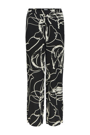 straight regular waist gestreepte casual broek