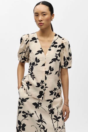 blouse met zebraprint