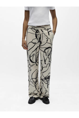 straight regular waist gestreepte casual broek