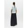 OBJECT top lichtblauw rib gebreid
