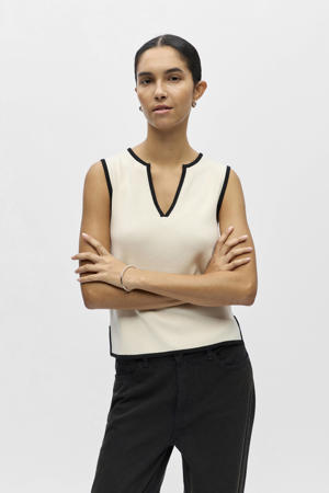 top taupe gebreid