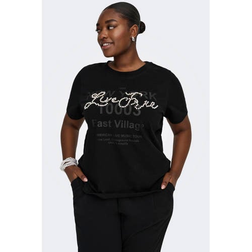 ONLY CARMAKOMA T-shirt zwart afbeelding