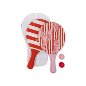 lobster bay roze strandtennis set (40 cm)