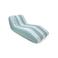 Swim Essentials  groen wit lounge luchtbed (180 x 99 cm)