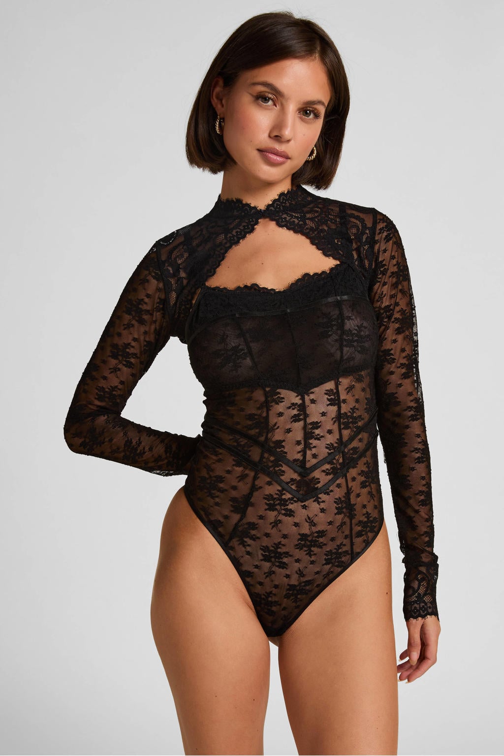 Hunkemöller stringbody Faith zwart