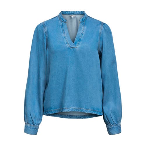 OBJECT top light blue denim afbeelding