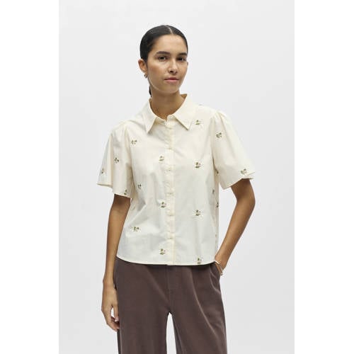 OBJECT gebloemde blouse ecru afbeelding