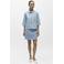 OBJECT spijkerjas met krijtstreep light blue denim