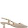 Fred de la Bretoniere Carly Sling suède leren slingback pumps beige