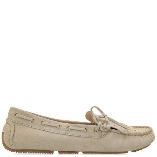 Fred de la Bretoniere BILLY Indy suède mocassins beige afbeelding