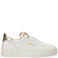 Fred de la Bretoniere leren sneakers wit/goud