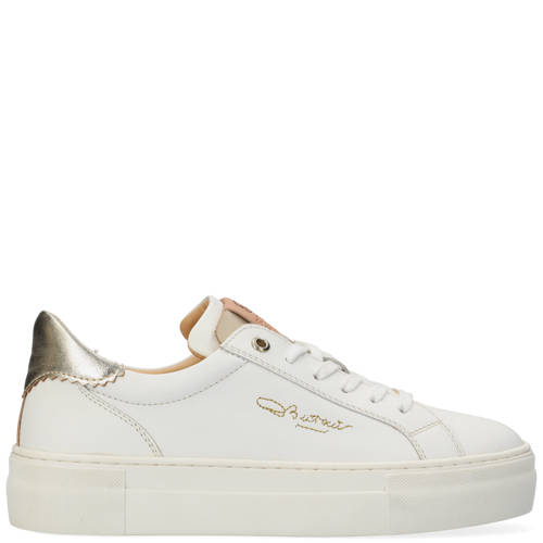 Fred de la Bretoniere leren senakers wit/goud afbeelding