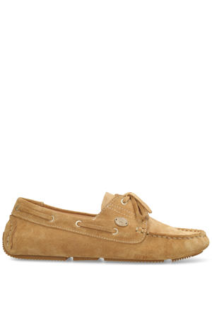 suède bootschoenen cognac